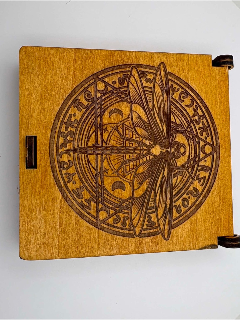 🪶 Handcrafted Laser Cut Rune Box with Engraved Wooden Rune Set 🪶